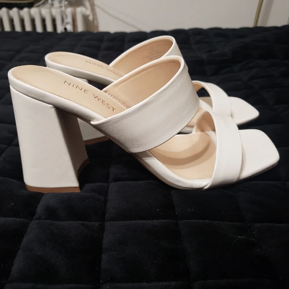 Nine West Block Heel Slip Ons - Picture 2 of 10